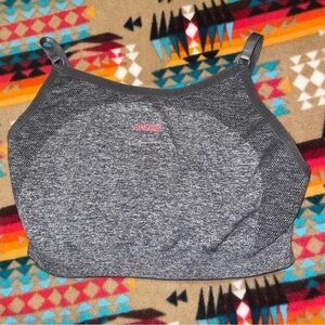 Gymshark Charcoal and Pink Sports Bra